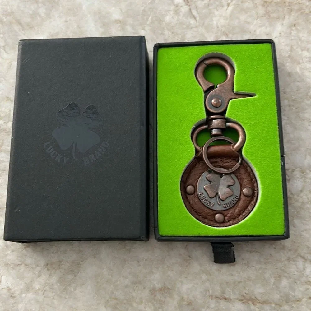 LUCKY Brand Leather Keychain